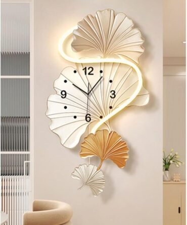 Decorative Painting with Clock 3D Big Wall Art